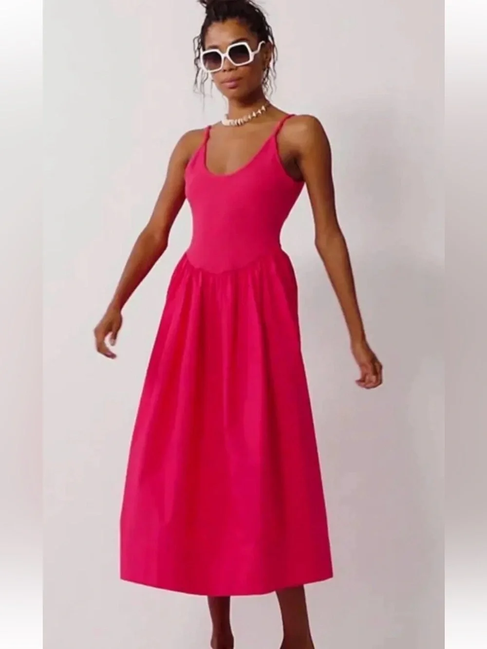 🆕 Free People Dylan Midi Dress Pink Small